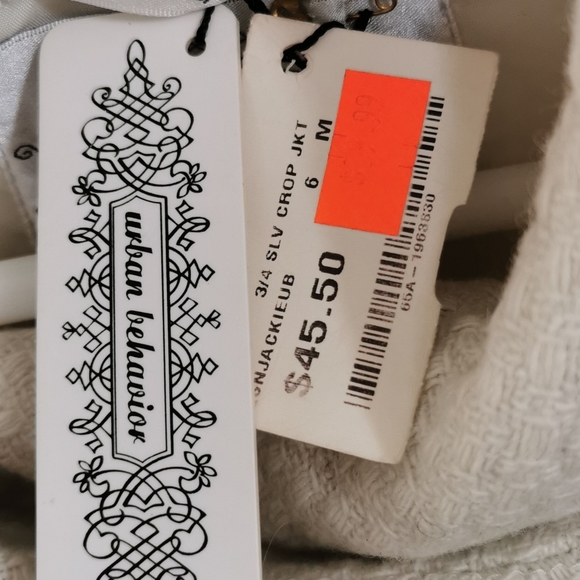 Urban Behavior 3/4 Slv Crop Jacket - Picture 2 of 3